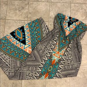 Geometric Pattern Maxi Dress